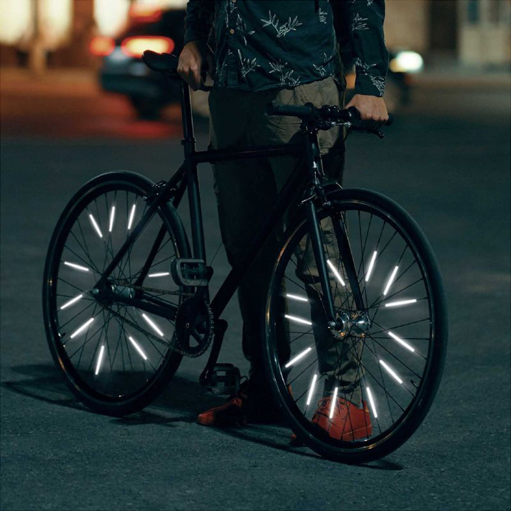 FAOKZE Lot de 72 Réflecteurs de Rayons de Vélo - 360° Visibilité et FAOKZE Lot de 72 Réflecteurs de Rayons de Vélo - 360° Visibilité et